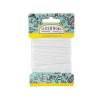 Elastic - Extra-Stretchy - White - 6mm x 3m - 8 Pack Photo