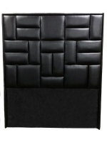 Decorist Home Gallery Modern - Black Leather Headboard Queen Size Photo