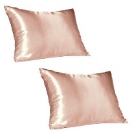 Dear Deer Rose Gold Satin Pillow Slip - Standard Photo