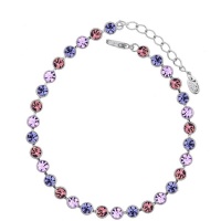 Swarovski Crystal Tennis Bracelet Purple by Zana Jewels Photo