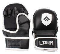 Ligum Fight Gear Premium Leather MMA Grappling Gloves Photo