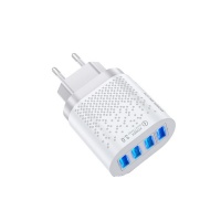 Quick Charge 3.0 USB Charger 4 Ports Fast Charging Wall Charger-White Photo