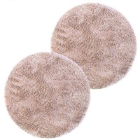Lush Living Rug Cloud9 Round Shaggy - Natural - 120 x 120cm - Pack of 2 Photo