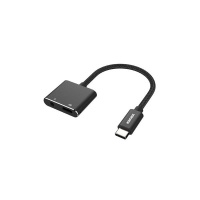 Kanex USB-C to 3.5mm Headphone Jack Adapter plus Charging – Black Photo