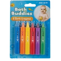 Bath Buddy - Bath Crayons - Assorted Colours - 6 Pieces Photo