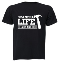 BuyAbility Grandpa Life - Nailed It - Adults - T-Shirt Photo