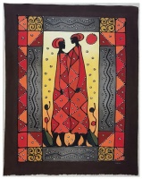 Zawadi Original wall décor fabric painting Tribal Textured design Photo