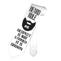 PepperSt Men's Collection - Designer Neck Tie - Beard Rule #8 Photo
