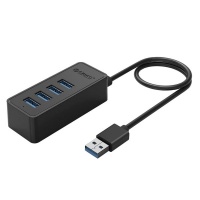 Orico 4 Port USB3.0 Hub Micro USB - Black Photo
