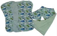 Dino Bib and Burp Cloth Set Photo