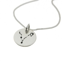 Pisces Constellation Sterling Silver Necklace Photo