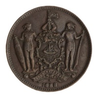 1888 British 1 Cent British North Borneo Company Photo