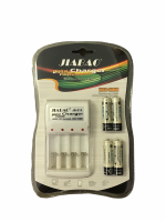 4 x AA Ni-Mh rechargeable batteries with AA/AAA power charger Photo