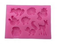 Silicone Forest Animals Fondant Mould Photo
