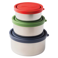 UKonserve Trio of Stainless Steel Food Storage Containers Photo