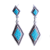 jangi Ladies Turquoise Tone Earrings Photo