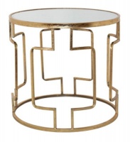 H Design H-Design Gold & Mirror Top Coffee Table Photo