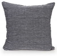 Inspire Black and White Cushion with Lines - 40 x 40cm Photo