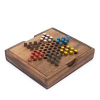 SiamMandalay Chinese Checkers Wooden Game Photo