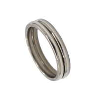 Androgyny 2-Pack 2mm Classic Ring Band Stainless Steel Photo