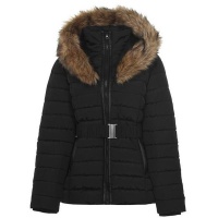 Firetrap Ladies Mid Jacket - Black [Parallel Import] Photo