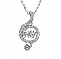 Destiny Dancing Musical Note Necklace with Swarovski Crystals Photo