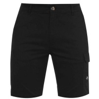 SoulCal Mens Slim Cargo Shorts - Black Photo