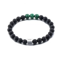 Armo Accessories - Black Onyx with 3 Green Malachite Stones Photo
