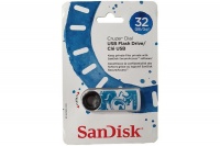 SanDisk Cruzer Dial 32GB Blue/White Swirl Photo