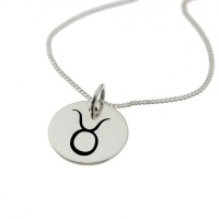 Taurus Star Sign Necklace 15mm Photo