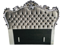 Decorist Home Gallery Rixoss - Grey Velvet Headboard King Size Photo
