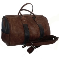 Dumi Jabu Genuine Leather Duffel Bag - Large Two Tone Photo