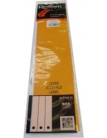 Redfern Lever Arch File Labels Fluorescent Red Photo
