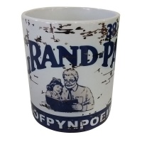 Vintage `Kitchen Tin` Coffee Mug - Grand-Pa Headache Powder Mug Photo