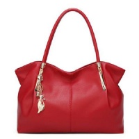 Red Colored Classic Ladies Handbag Photo
