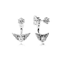 Pandora Sparkling Tiara Crown Jacket Stud earrings Photo