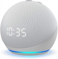 Amazon All new Echo Dot with clock and Alexa I Glacier White Photo