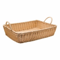 Regent Woven Basket Rect. With Handles Natural Pp Photo