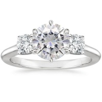 Ralph Jacobs 1ct Moissanite Engagement Ring | White Gold Photo