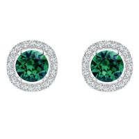 Stella Luna Audrey earring - Swarovski Emerald crystal Photo