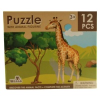 National Geographic Puzzle - Giraffe 12 Piece with Figurine Photo