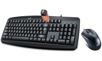 Genius KM200 Black Keyboard/Mouse USB Desktop Multimedia Combo Photo