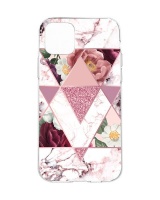 Hey Casey ! Protective Case for iPhone 12 Pro Max - Marble Floral Photo