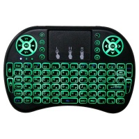 mini Keyboard wth RGB Backlit with Touchpad Handheld for pc smart tv & box Photo