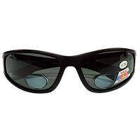 Snowbee Magnifier Polarised Fishing Sunglasses Matt Black Frame with Smoke Lense & 2.50 Magnifier Photo