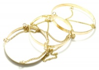 Triple Chain Connected Bangles Photo