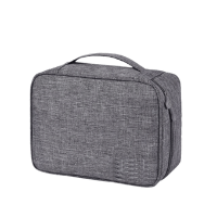 Portable Travel Makeup Storage Bag Cosmetic Bag - Grey Photo