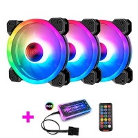 CoolMoon RGB Cooling Fan Kit - 3 Fans Photo