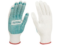 Total Tools Knitted and PVC Dots Gloves - 12 Pair Pack - Size XL Photo