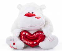 Gorilla Kiss & Heart Valentines Teddy Bear Gift Photo